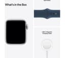 APPLE Watch SE Cellular - Silver Aluminium with Abyss Blue Sports Band, 40 mm thumbnail 8