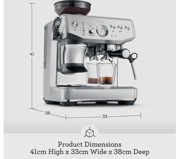 Sage Barista Express Impress SES876 Coffee Machine Stainless Steel - Image 3