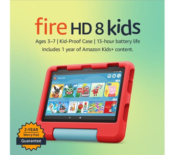 AMAZON Fire HD 8" Kids Tablet (2022) - 32 GB, Red - Image 2
