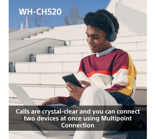 Sony WH-CH520L Headphones Blue - Image 9