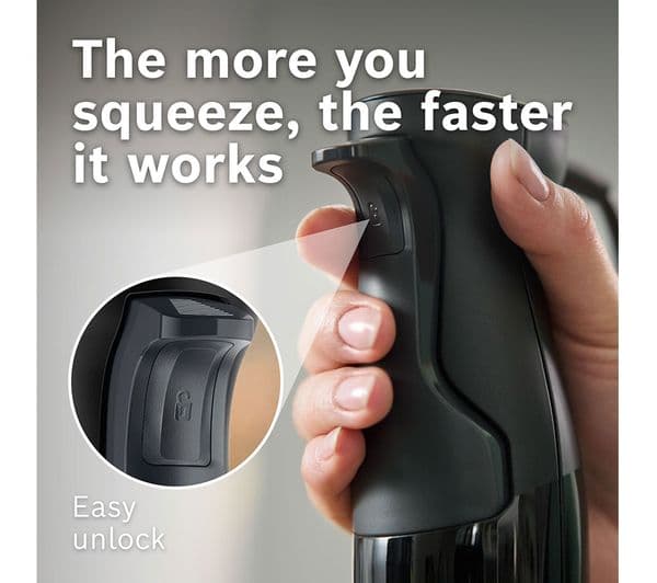 BOSCH Series 4 ErgoMaster MSM4B6V2GB Hand Blender - Black Anthracite - Image 5