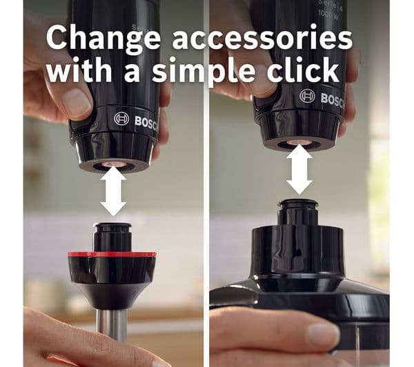BOSCH Series 4 ErgoMaster MSM4B6V2GB Hand Blender - Black Anthracite - Image 8