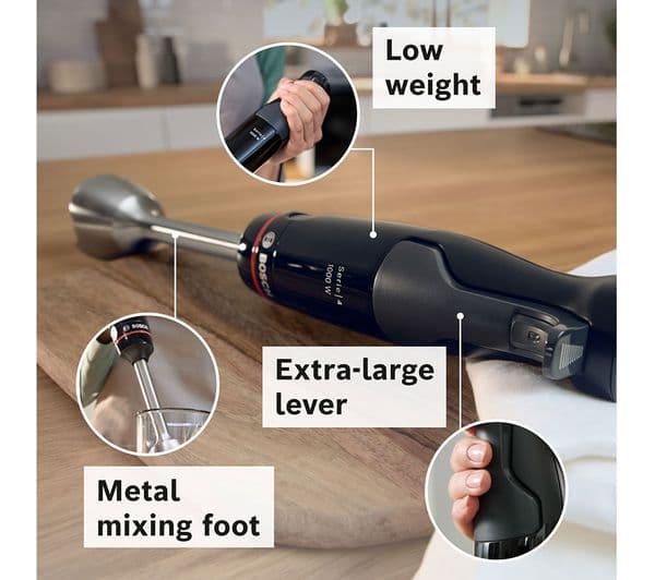 BOSCH Series 4 ErgoMaster MSM4B6V2GB Hand Blender - Black Anthracite - Image 10