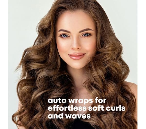 REVAMP Auto Revolve Soft Curl Ceramic Rotating Curling Tong - Black - Image 4