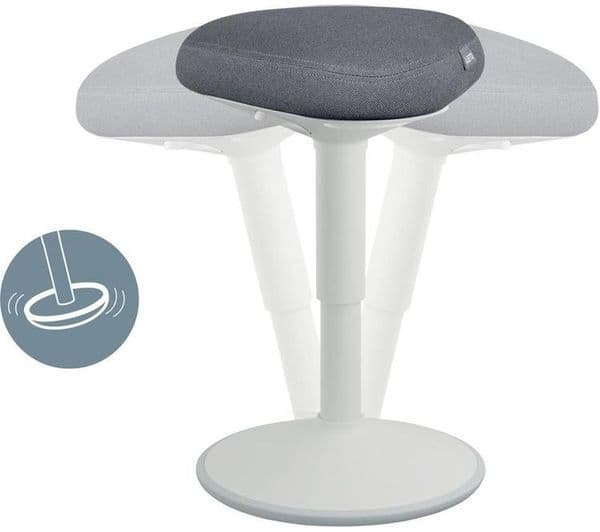 LEITZ Ergo Active Sit-Stand Stool - Grey - Image 2
