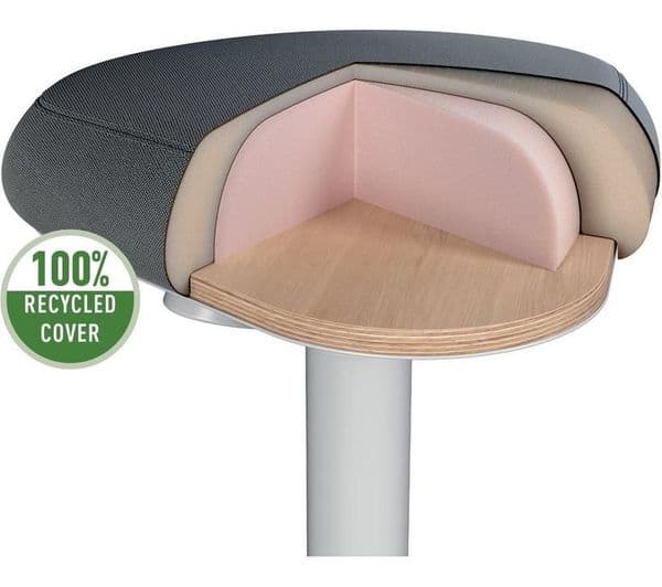LEITZ Ergo Active Sit-Stand Stool - Grey - Image 3
