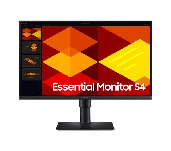 SAMSUNG LS24D400GAUXXU S4 Full HD 24" IPS LCD Monitor - Black - Image 1