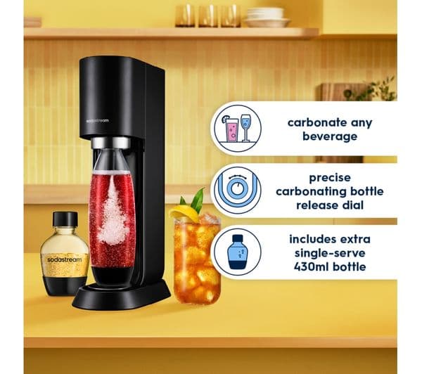 SODASTREAM Mix Sparkling Water Maker - Black - Image 2