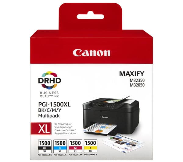CANON PGI-1500XL Black & Colour Ink Cartridges - Multipack - Image 1