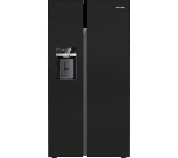 GRUNDIG GSBS16312B American-Style Fridge Freezer - Black - Image 1