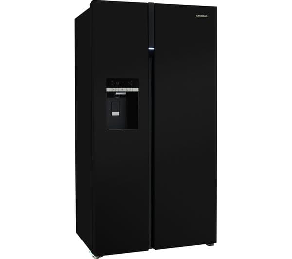 GRUNDIG GSBS16312B American-Style Fridge Freezer - Black - Image 3