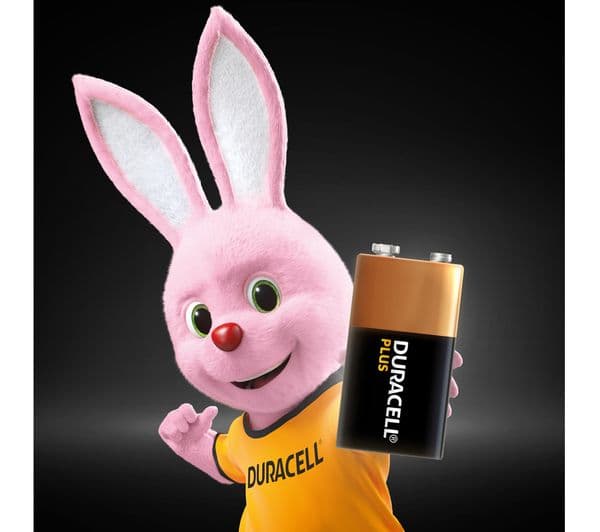 DURACELL Plus 9V Alkaline Battery - Pack of 2 - Image 2