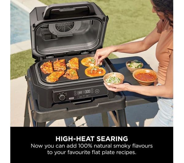 Ninja Woodfire XL Electric BBQ Grill Flat Plate - Image 2