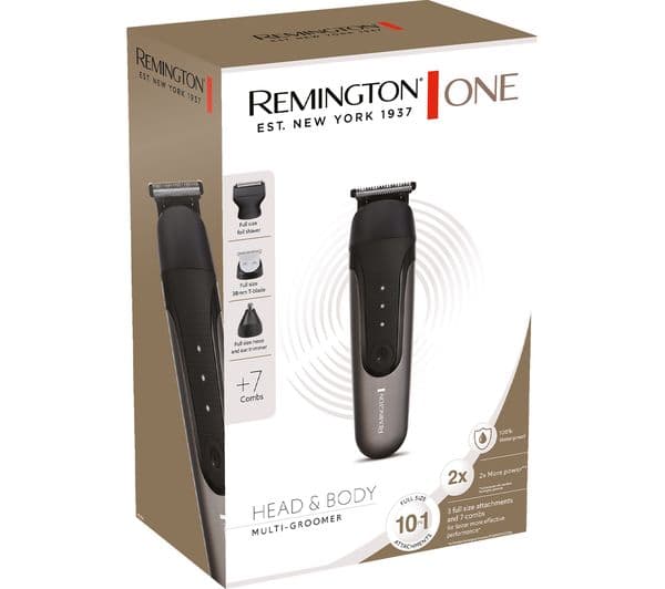 REMINGTON One Head & Body PG760 Wet & Dry Multi-Groomer - Black & Dark Grey - Image 4