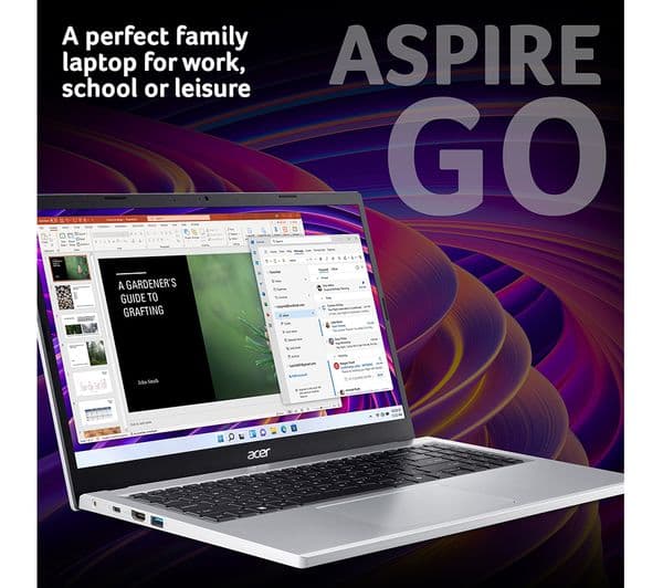 Acer Aspire Go 15 Intel Core i3 8GB 128GB Silver - Image 2