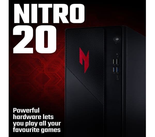 Acer Nitro N20 Gaming PC Intel i5 RTX 5050 512GB Black - Image 2