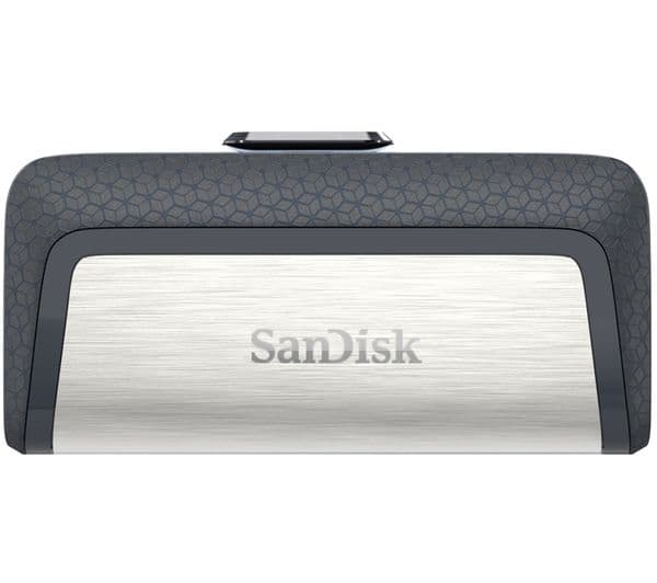 SANDISK Ultra USB Type-C & USB 3.1 Dual Memory Stick - 128 GB, Silver - Image 1