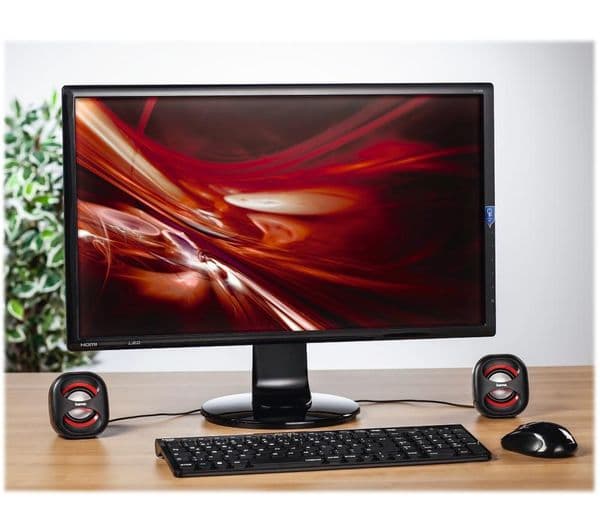 HAMA Sonic Mobil 183 Laptop Speakers - Black & Red - Image 2