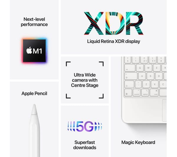 APPLE 12.9" iPad Pro Cellular (2021) - 128 GB, Space Grey - Image 6