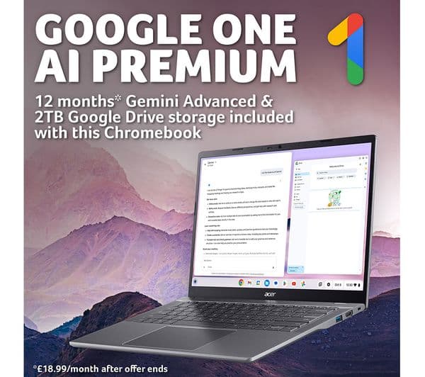 Acer 514 Chromebook Plus Intel Core 5 512GB Grey - Image 5