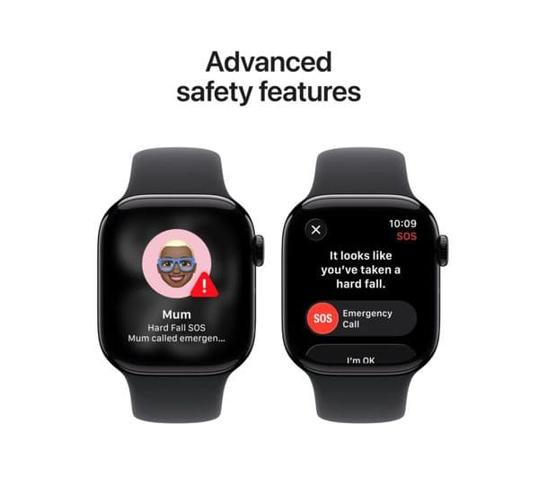 Apple Watch Series 11 Smartwatch 42mm Jet Black Aluminium Black Sport Band S/M - Image 2