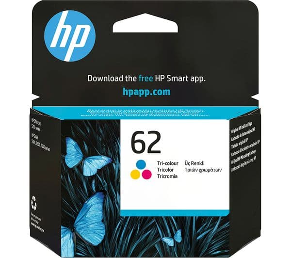 HP 62 Original Tri-colour Ink Cartridge - Image 1