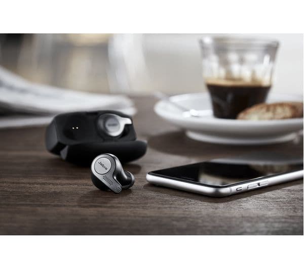 JABRA Elite 65t Wireless Bluetooth Earbuds - Titanium Black - Image 2