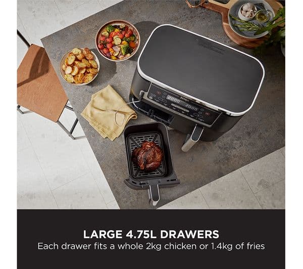 Ninja Foodi MAX Dual Zone AF451UK Air Fryer - Black - Image 4