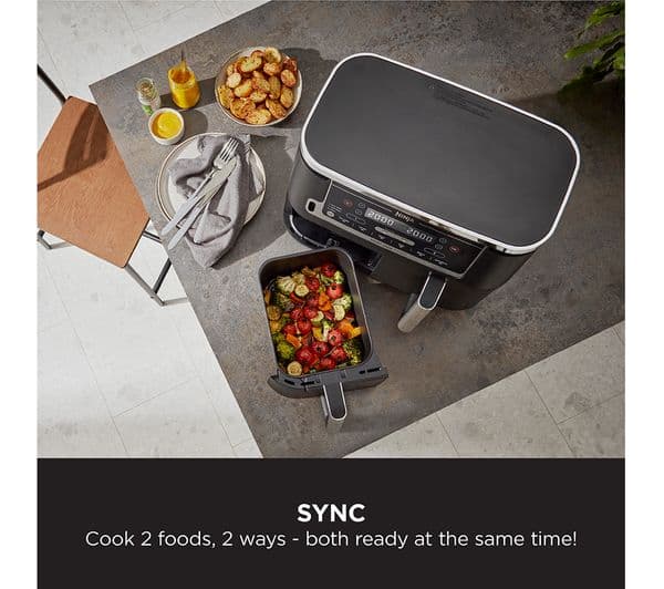 Ninja Foodi MAX Dual Zone AF451UK Air Fryer - Black - Image 7