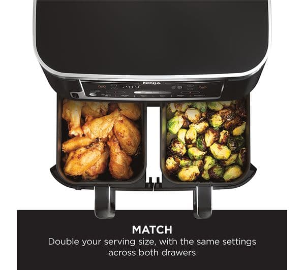 Ninja Foodi MAX Dual Zone AF451UK Air Fryer - Black - Image 8