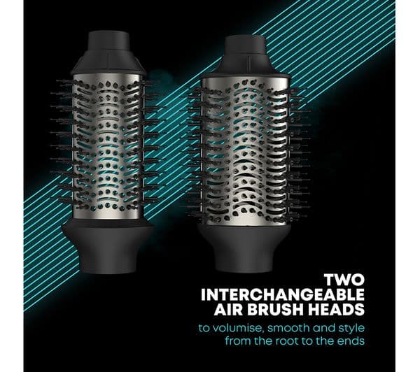 REVAMP Volume & Style Hot Brush Styler - Black - Image 3