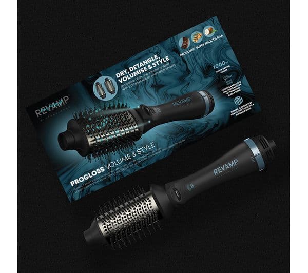 REVAMP Volume & Style Hot Brush Styler - Black - Image 8