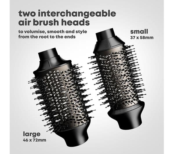REVAMP Volume & Style Hot Brush Styler - Black - Image 10