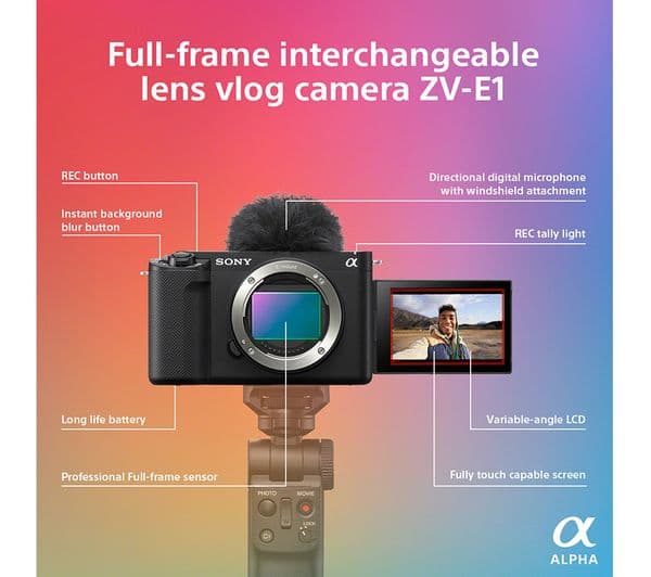 SONY ZV-E1 Mirrorless Vlogging Camera - Body Only - Image 5