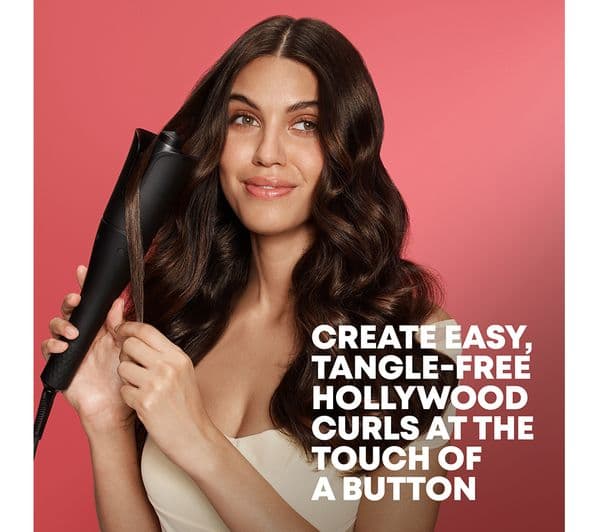 REVAMP Hollywood Curl Auto-Rotate Ceramic Curler - Black - Image 4