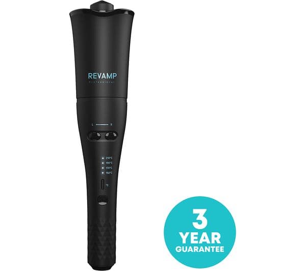 REVAMP Hollywood Curl Auto-Rotate Ceramic Curler - Black - Image 7