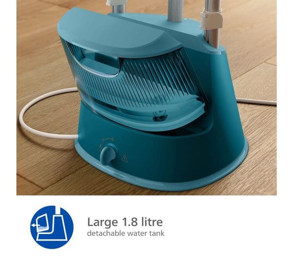 PHILIPS 1000 Series STE1040/20 Standing Clothes Steamer - Blue - Image 2