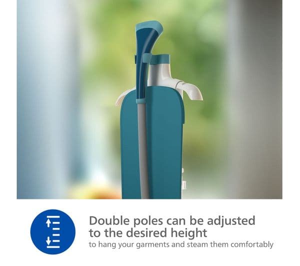PHILIPS 1000 Series STE1040/20 Standing Clothes Steamer - Blue - Image 7