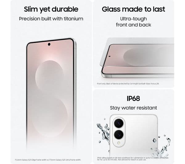 Samsung Galaxy S25 Edge 5G 512GB AI Phone - Icy Blue - Image 6