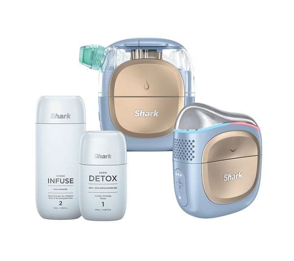 SHARK FacialPro Glow + DePuffi At Home Facial - Spa Blue