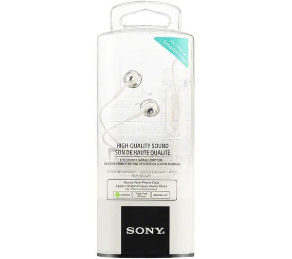 Sony MDR-EX110APW Headphones White - Image 2