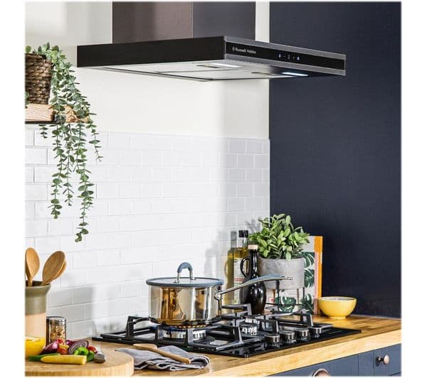 RUSSELL HOBBS RHGCH603DS Midnight Collection Chimney Cooker Hood - Dark Steel - Image 2