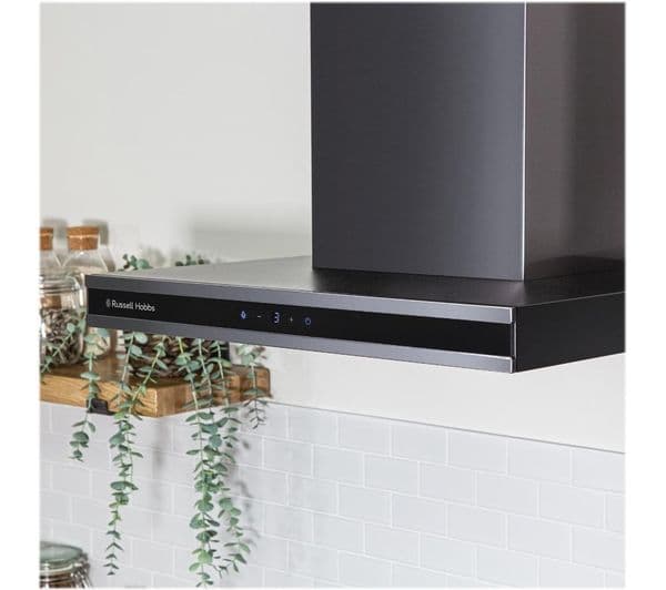 RUSSELL HOBBS RHGCH603DS Midnight Collection Chimney Cooker Hood - Dark Steel - Image 7