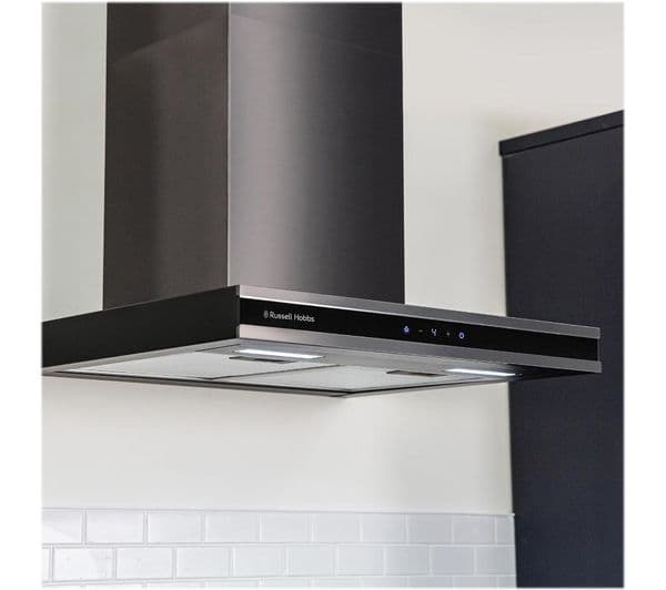 RUSSELL HOBBS RHGCH603DS Midnight Collection Chimney Cooker Hood - Dark Steel - Image 8