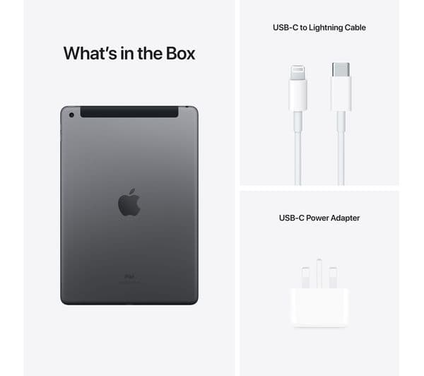 APPLE 10.2" iPad Cellular (2021) - 64 GB, Space Grey - Image 9