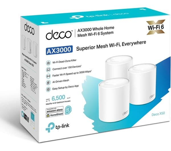 TP-LINK Deco X50 Whole Home WiFi System - Triple Pack - Image 8