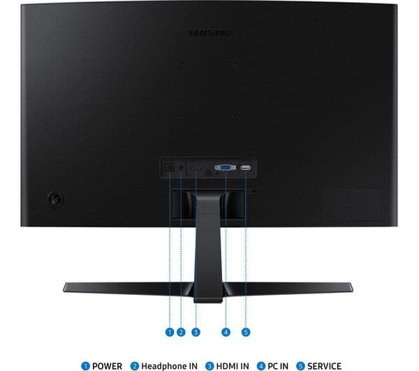 Samsung 24" LS24D366 Curved Full HD Black - Image 2