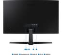 Samsung 24" LS24D366 Curved Full HD Black thumbnail 2