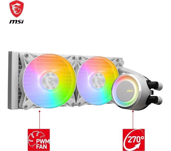 MSI MAG CORELIQUID E240 CPU Cooler White - Image 7