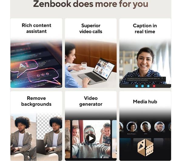 Asus Zenbook S 16 OLED 16" Laptop - AMD Ryzen AI 9, 1 TB SSD, White - Image 4